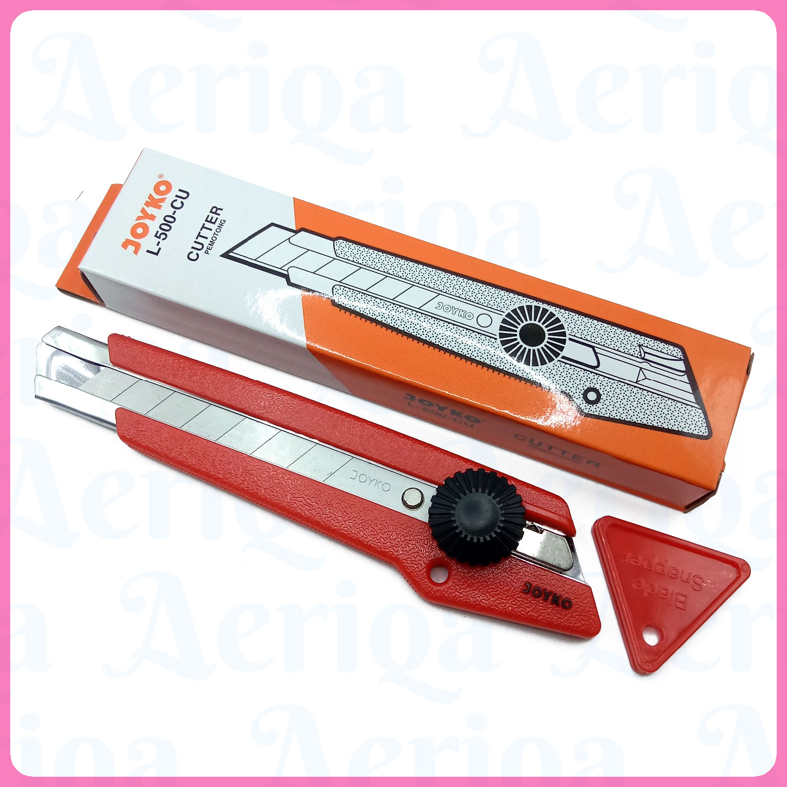 Cutter Besar Joyko L-500-CU – Pisau Pemotong Heavy Duty Kunci Putar (Refill L-150)